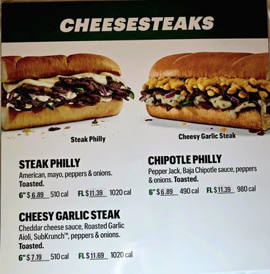 Menu photo 2 Subway Austin, TX