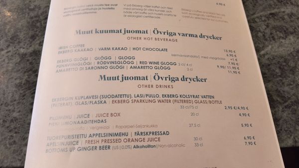 Menu photo 6 Ekberg Helsinki, 18