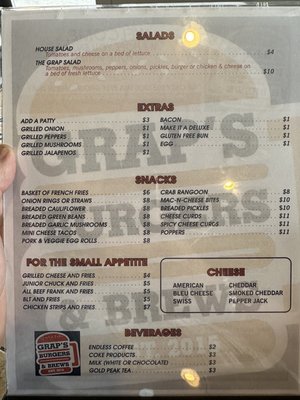Menu photo 6 Grap's Burgers & Brews Belle Fourche, SD