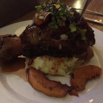 Beatrix - Pork shank with peaches. Delicious. - New American Near Me - Chicago, Illinois Beatrix - Pork shank with peaches. Delicious. - New American Near Me - Chicago, Illinois