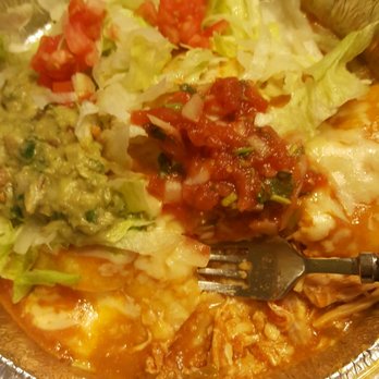 Taqueria Garibaldi - 3 chicken enchiladas with guacamole salad! - Mexican Near Me - Pelham, Alabama