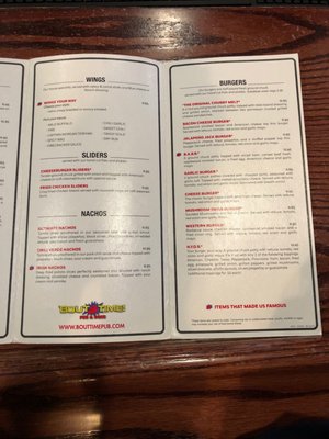Menu photo 6 Bout Time Pub & Grub Arvada, CO