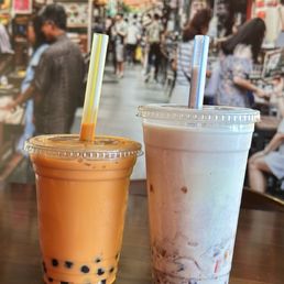 Thai Thai Ice Tea Red Bean Milk with Jelly