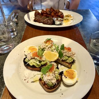 Luke's Kitchen and Bar - Crab Louie Avocado Toast - Seafood Near Me - Orlando, Florida Luke's Kitchen and Bar - Crab Louie Avocado Toast - Seafood Near Me - Orlando, Florida