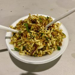 Amar Bangla - JHAL MURI (Puffed Rice w/ chickpea noodles, chilies & mustard oil) DELICIOUS