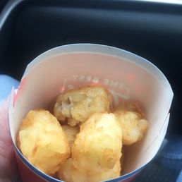 Severely undercooked tater 'gems' (tots) - barely warm and tasted heavily of oil/grease used to (partially) cook them