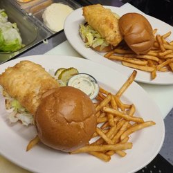 63 Bar and Grill - Here's our Friday special, Fish Sandwich with awesome fries