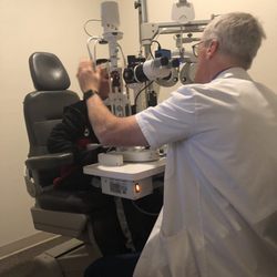 David S Davis , OD - Th equipment is really high tech and quiet.