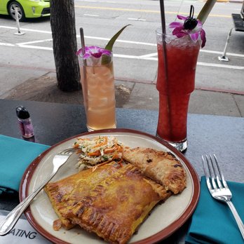 Rumba - Baked Empanadas (3 for $15), Lychee Thieves and Red Wedding cocktails. - Caribbean Near Me - Seattle, Washington