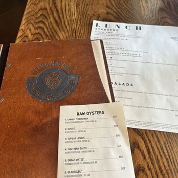 Flying Machine Oyster Bar - Raw menu - Burgers Near Me - Wrightsville Beach, North Carolina