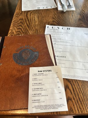 Menu photo 1 Flying Machine Oyster Bar Wrightsville Beach, NC