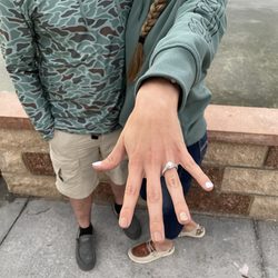 Love Nails - Engagement ring post manicure!