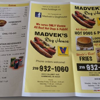 Madvek's Doghouse - Menu 1 - Burgers Near Me - Hammond, Indiana Madvek's Doghouse - Menu 1 - Burgers Near Me - Hammond, Indiana