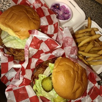 Lauren's Chicken Burger - C2. Lauren's Original Deluxe and fries - Chicken Wings Near Me - Carlstadt, New Jersey Lauren's Chicken Burger - C2. Lauren's Original Deluxe and fries - Chicken Wings Near Me - Carlstadt, New Jersey