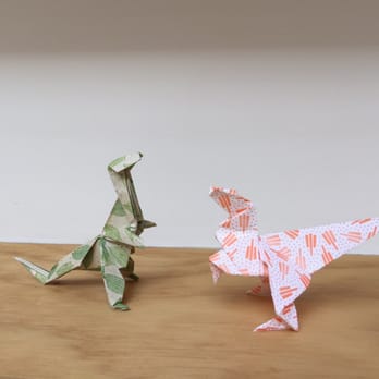 Dinosaur Coffee - You can make origami too! - Coffee & Tea Near Me - Los Angeles, California