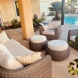 Total Patio Accessories - Wicker Patio Set, patio furniture, woven patio furniture.