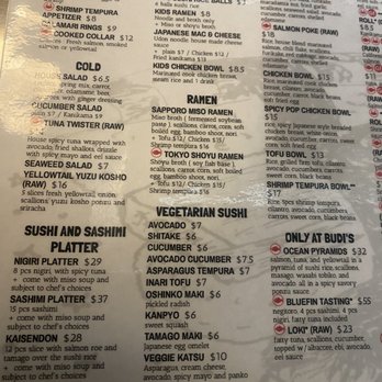 Budi's Sushi Two Go - Menu - Asian Fusion Near Me - Dunwoody, Georgia