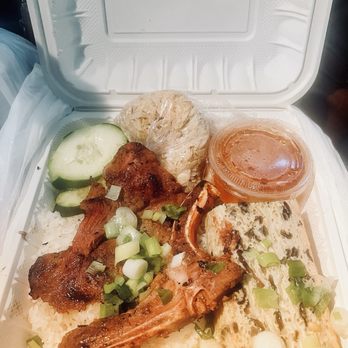 Saigon Eden - Broken Rice Plate: Pork Chop, Vietnamese Egg Loaf, Shredded Pork Skin, Veggies. - Vietnamese Near Me - Alhambra, California