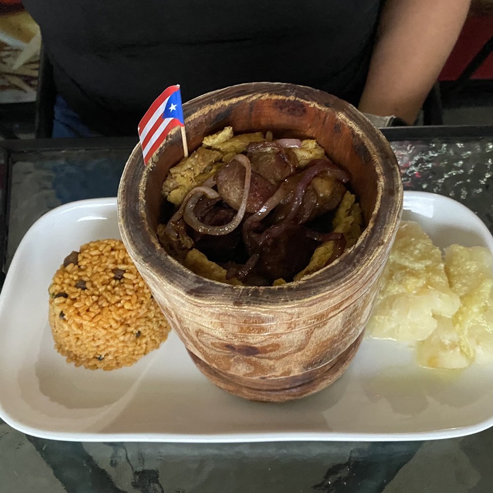 Latin Quarters - Mofongo carne frita - mashed plantains with fried pork chunks - Puerto Rican Near Me - Sarasota, Florida