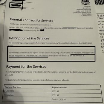 Sal Terrae - Contract which they did NOT honor. as of yet. - Stucco Services Near Me - Pueblo West, Colorado Sal Terrae - Contract which they did NOT honor. as of yet. - Stucco Services Near Me - Pueblo West, Colorado