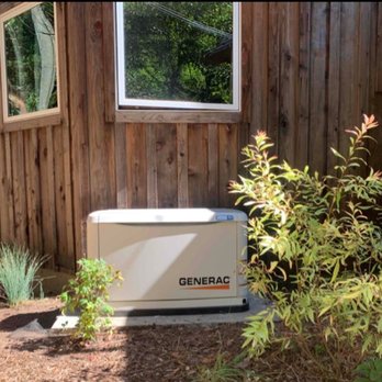 Degryse Electric - 18kw generator on a poured pad in Boulder Creek, CA. - Electricians Near Me - Pleasanton, California