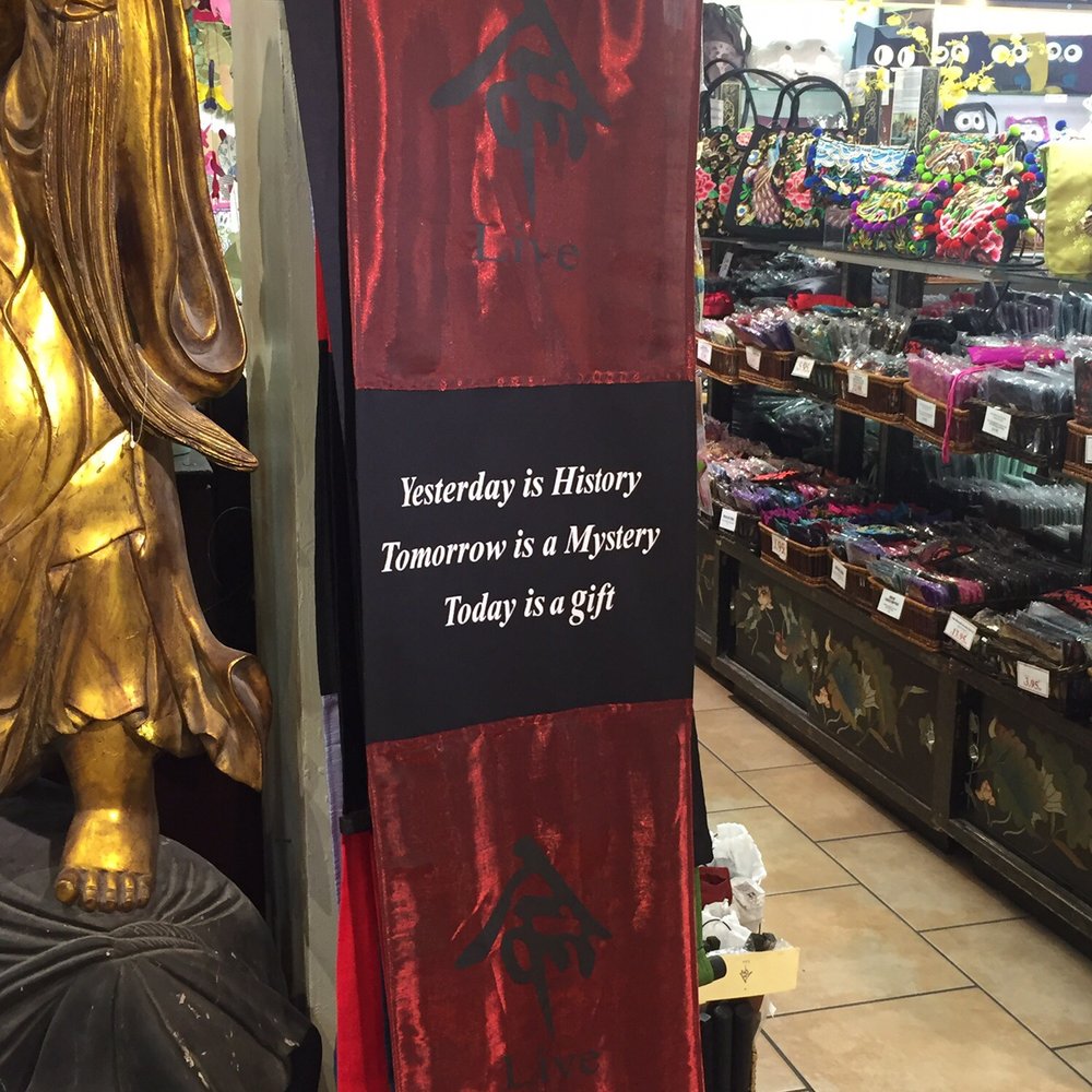 Canton Bazaar - Banner with quote from Kung Fu Panda - Home Decor Near Me - San Francisco, California