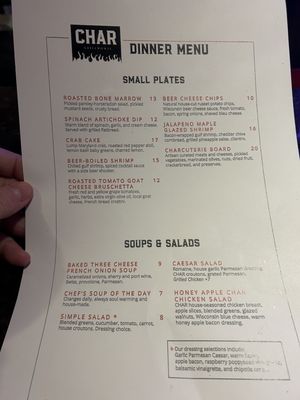 Menu photo 2 Char Grillhouse Wausau, WI