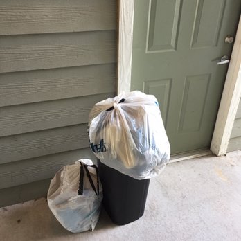 Hideaway at Greenbrier - no trash on your door before 6pm.  Unfortunately, most of our neighbors cant read.  This is on Saturday. they don't collect on Saturday. - Apartments Near Me - Chesapeake, Virginia