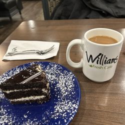 Williams Fresh Cafe - Coffee and tuxedo cake