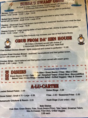 Menu photo 1 Billy B's Groesbeck, TX