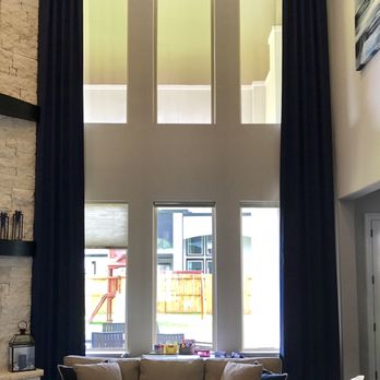 Blinds by JoAnne - Custom panels, 18' tall. - Shades & Blinds Near Me - Sugar Land, Texas