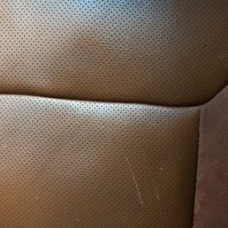 Scratch in seat Scratch in seat