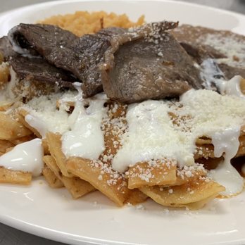 La Chata Mexican Restarant - Chilaquiles with biste. - Mexican Near Me - Conroe, Texas La Chata Mexican Restarant - Chilaquiles with biste. - Mexican Near Me - Conroe, Texas