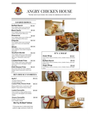 Menu photo 5 Angry Chicken House Carlisle, OH