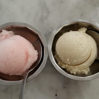 Aglamesis Bros - Champagne sorbet and French vanilla ice cream! - Ice Cream & Frozen Yogurt Near Me - Cincinnati, Ohio