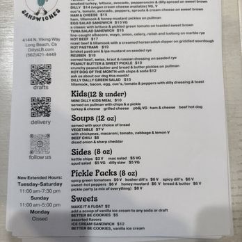 Dilly's Sandwiches - Menu - Sandwiches Near Me - Long Beach, California Dilly's Sandwiches - Menu - Sandwiches Near Me - Long Beach, California