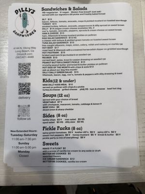 Menu photo 3 Dilly's Sandwiches Long Beach, CA Menu photo 3 Dilly's Sandwiches Long Beach, CA