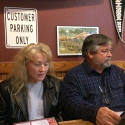 Pizza Hut - My brother & law and sister and law .