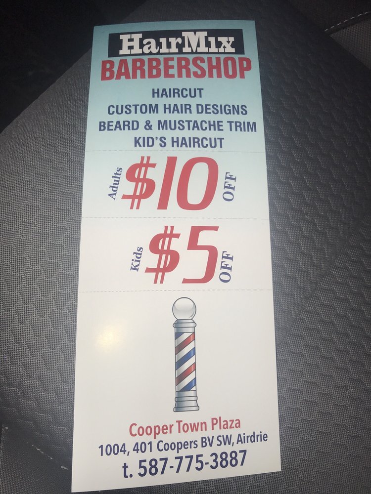 HairMix Barbershop Logo