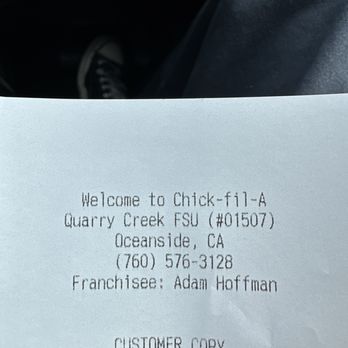 Chick-fil-A - Here's the proof, I went today 2/24/24 - Fast Food Near Me - Oceanside, California