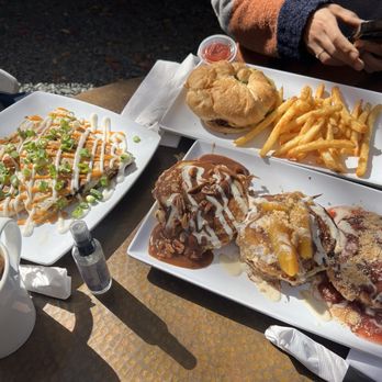 Mo' Brunch & Brews - Pancakes flight , breakfast quesadilla and breakfast sandwich - Breakfast & Brunch Near Me - Houston, Texas Mo' Brunch & Brews - Pancakes flight , breakfast quesadilla and breakfast sandwich - Breakfast & Brunch Near Me - Houston, Texas