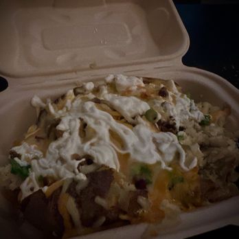 It's Potato - Potato gone classic... butter, cheese, bacon, green onion and sour cream. SO. GOOOOOD. - American Near Me - North Hollywood , California It's Potato - Potato gone classic... butter, cheese, bacon, green onion and sour cream. SO. GOOOOOD. - American Near Me - North Hollywood , California