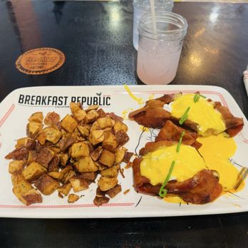 Breakfast Republic - Jurassic Pork Benedict - Breakfast & Brunch Near Me - San Diego, California