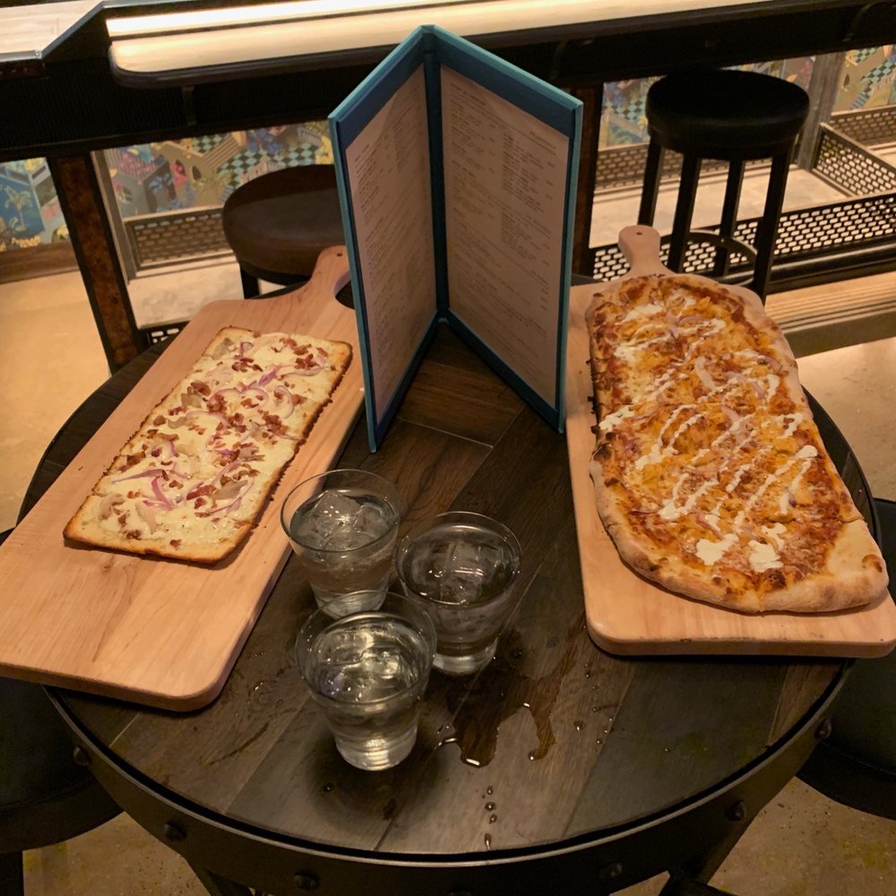 Electric Shuffle - Gluten free cauliflower pizza and their regular, both delicious! - Bars Near Me - Dallas, Texas Electric Shuffle - Gluten free cauliflower pizza and their regular, both delicious! - Bars Near Me - Dallas, Texas