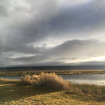 Crane Hot Springs - October Morning at the pool - Resorts Near Me - Burns, Oregon