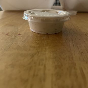 Cedar Grill Clermont - Two dollar Greek dressing. Great flavor, but not worth the cost. - Burgers Near Me - Clermont, Florida