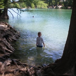 Bend O' the River Bed & Breakfast - The Frio running through Garner State Park is clear as a bell and running good for tubers.