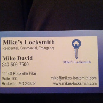 Mike's Locksmith - Contact info for Mike - Keys & Locksmiths Near Me - Rockville, Maryland