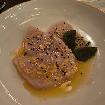 Flex Mussels - Hamachi Crudo ($21) - Seafood Near Me - New York, New York Flex Mussels - Hamachi Crudo ($21) - Seafood Near Me - New York, New York