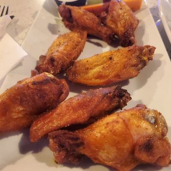 Blue Lagoon Maryland - Old Bay Wings looked yummy on the outside but were not cooked to the bone. - Seafood Near Me - Reisterstown, Maryland Blue Lagoon Maryland - Old Bay Wings looked yummy on the outside but were not cooked to the bone. - Seafood Near Me - Reisterstown, Maryland